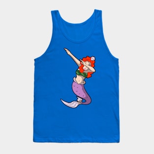 redhead dabbing mermaid Tank Top